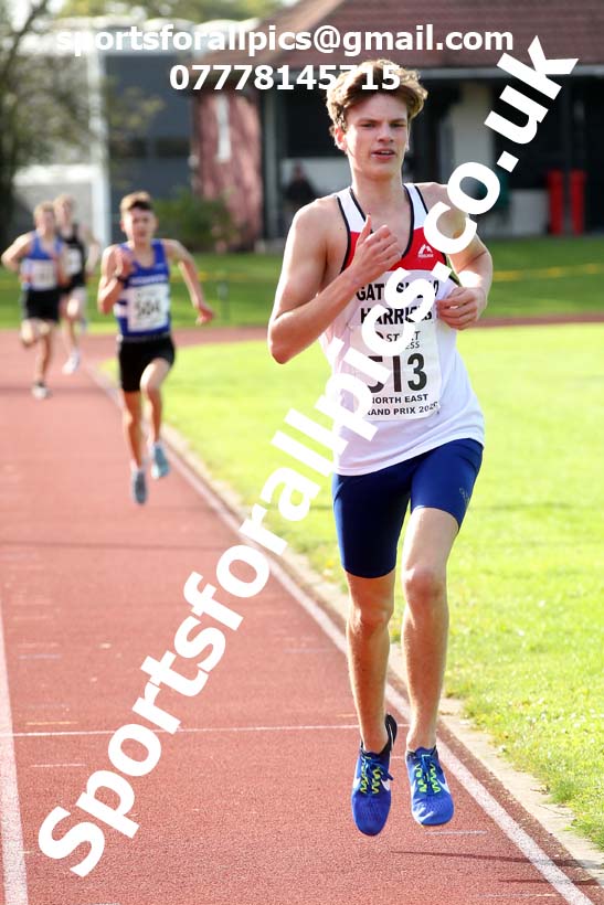 3000 metres, NECAA Open Meeting, Morpeth, Sunday, September 27th. David T. Hewitson/Sports for All Pics